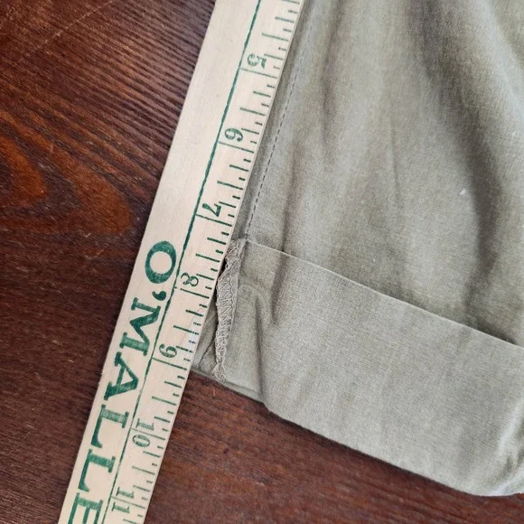 Y2k Mudd‎ Khaki Cotton Bermuda Shorts size 0 low rise - Picture 6 of 6